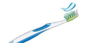 dental crown care : tooth brush