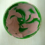 alginatul : faza roz - introducerea materialului in lingura de amprenta